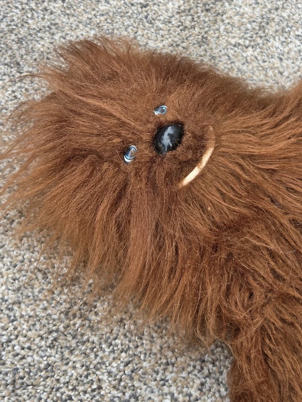 Vintage 1977 Star Wars Kenner Chewbacca Plush Toy 20 inch Wookiee No Bandolier